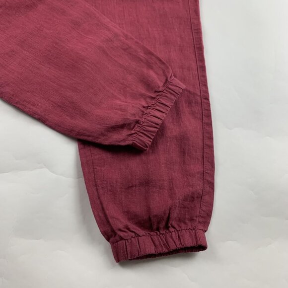 Athleta Wine Linen Cabo Jogger Pant 6 - Picture 6 of 6
